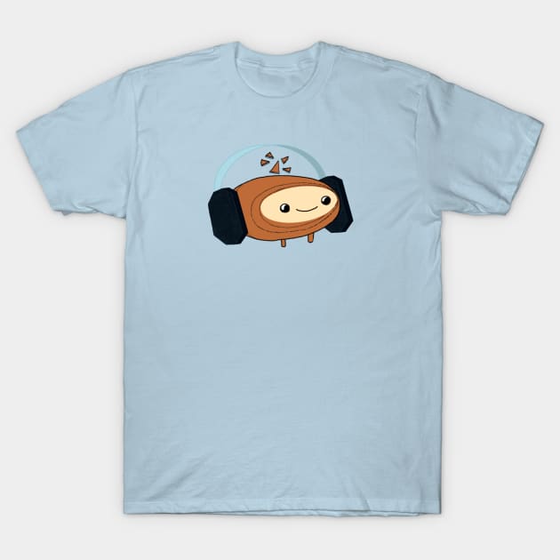 Baby Nut With Headphones T-Shirt by Noah Monroe